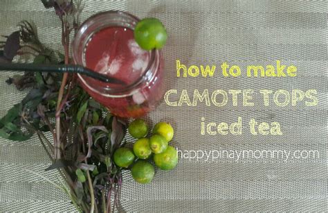 How to make Camote Tops Iced Tea .